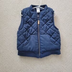 Little Lad Toddler Boys 4T Navy Blue Quilted Vest